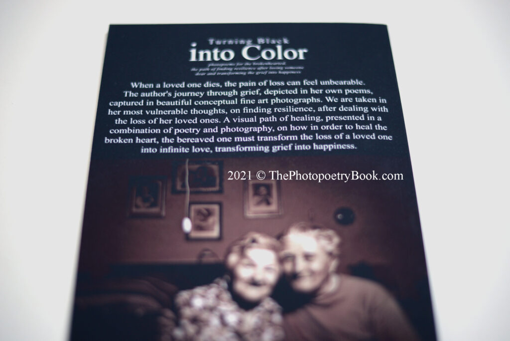 Daciana Lipai Turning Black into Color Book photopoems - Book Blurb